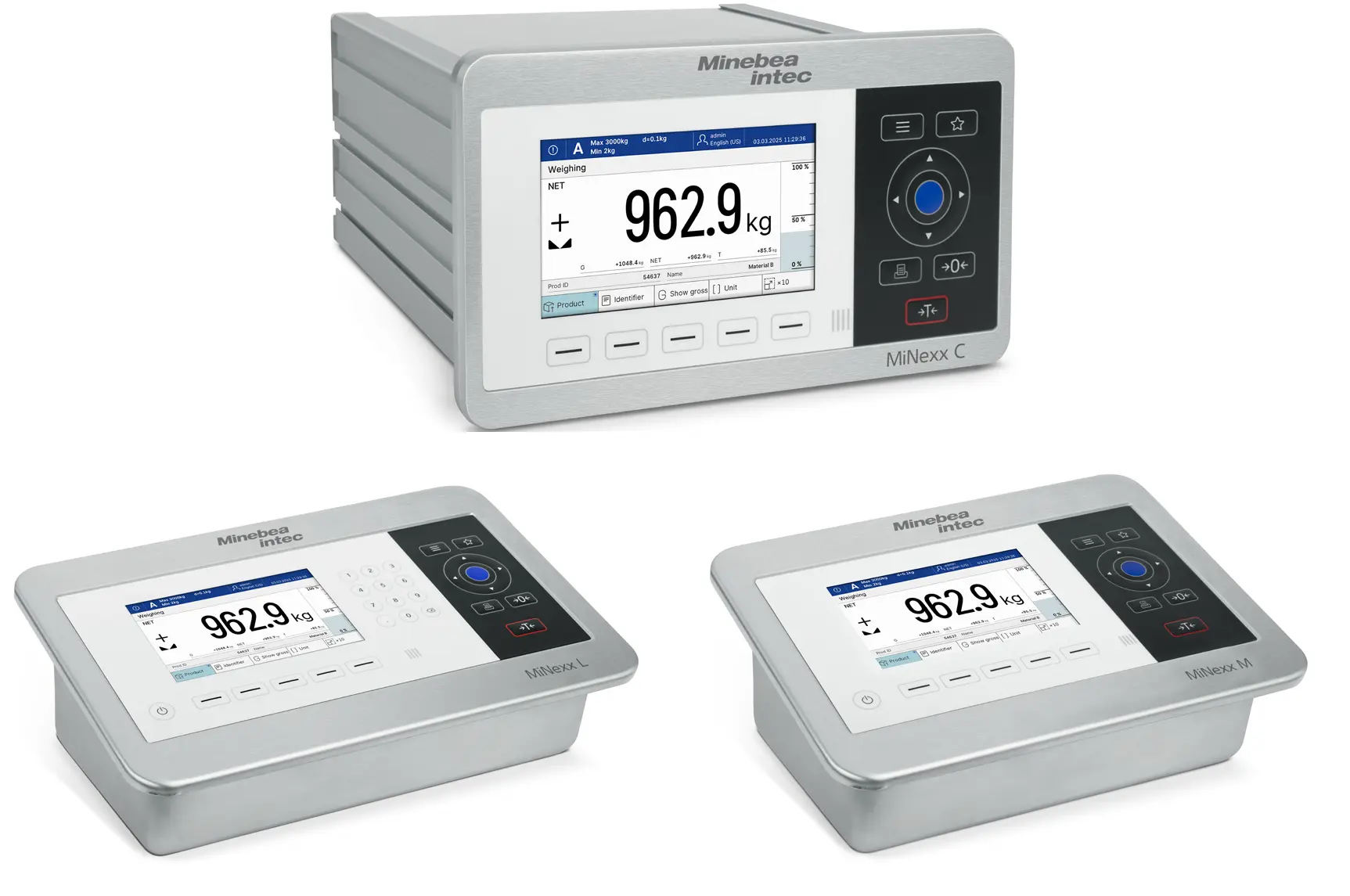 Indicadores de peso MiNexx C, M y L