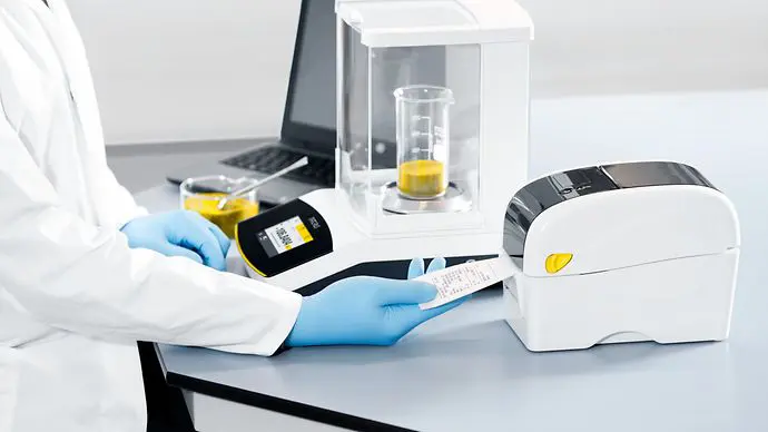 Transferencia de datos e impresión en balanza Secura