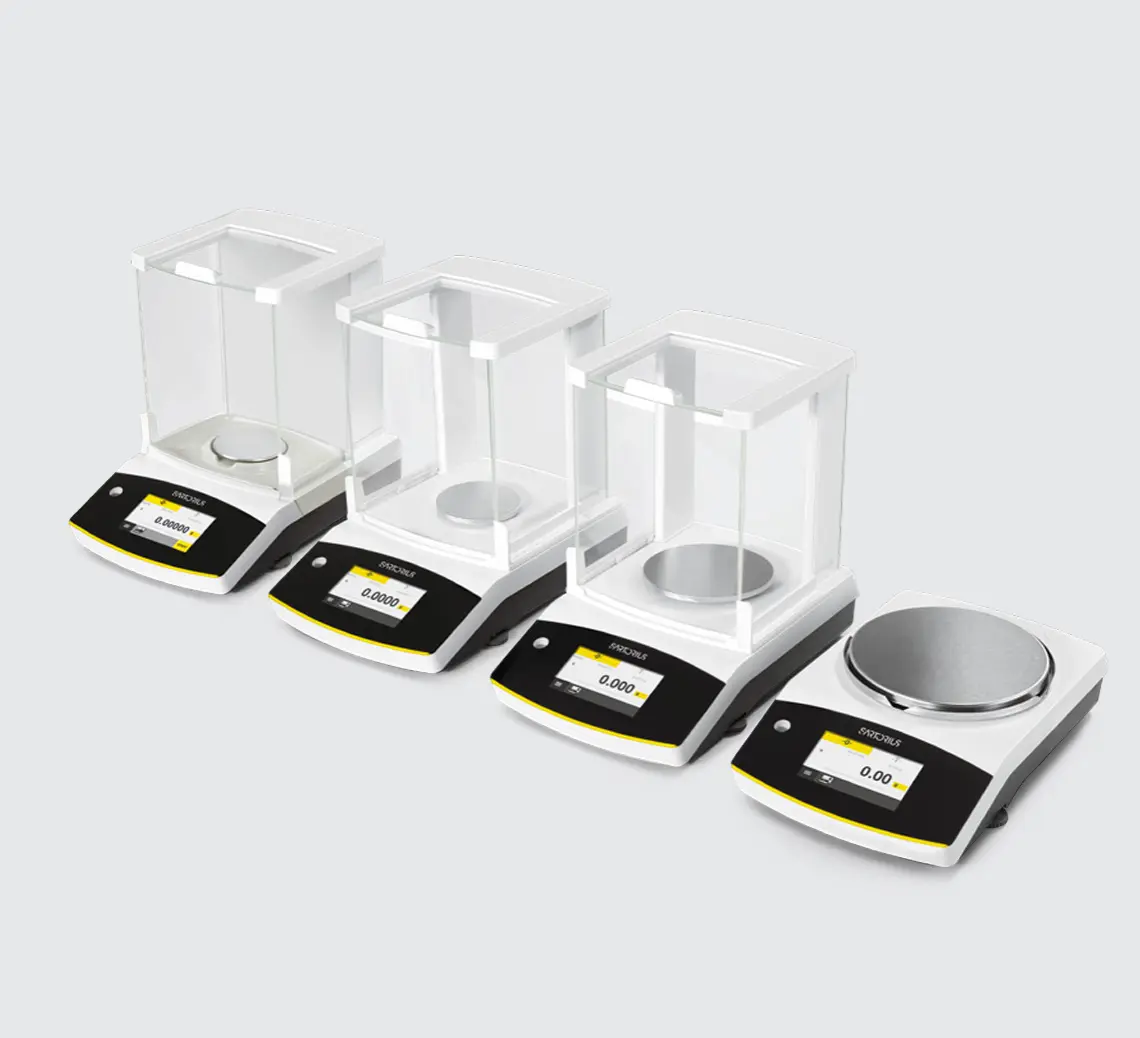 Balanzas de laboratorio Secura de Sartorius en diferentes configuraciones